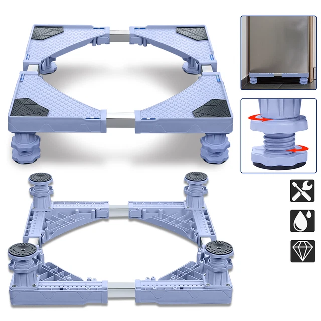 Waschmaschinen Untergestell 45cm Höhe - Höhenverstellbar Mit Ablage & Vibrationsschutz