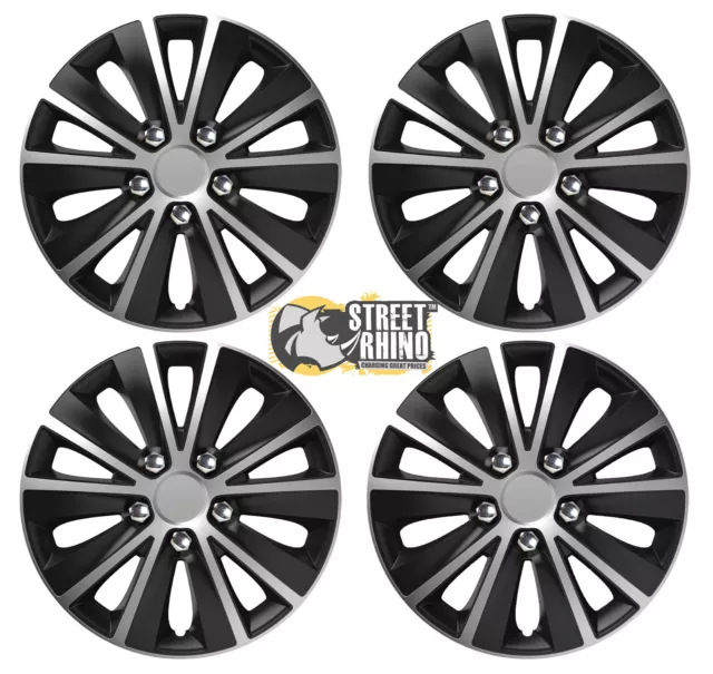 14" Universal Rapide Wheel Cover Hub Caps x4 Ideal For Honda Jazz