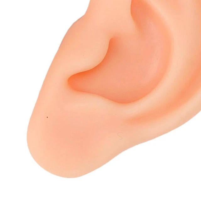 Orecchini in silicone morbido per orecchini, simulazione flessibile, realistica,