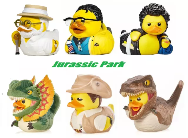 Tubbz Collectible Duck Jurassic Park Hammond Nedry Malcolm Ellie Grant T Rex