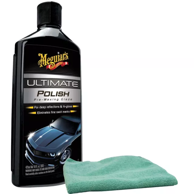 Meguiars G19216 Ultimate Polish and microfiber towel