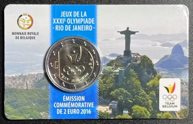 Belgica Coincard  2 Euros 2016 "Juegos Olimpicos Rio De Janeiro"