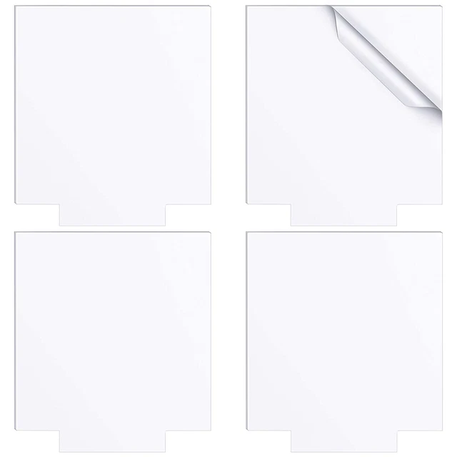 4 hojas de acrílico transparente de 4 piezas panel de acrílico plástico de 4 mm de espesor placa transparente