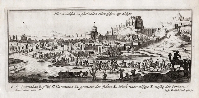 Urkesh Syria Siria Oriente View Peeters Bouttats Engraving Incisione 1680