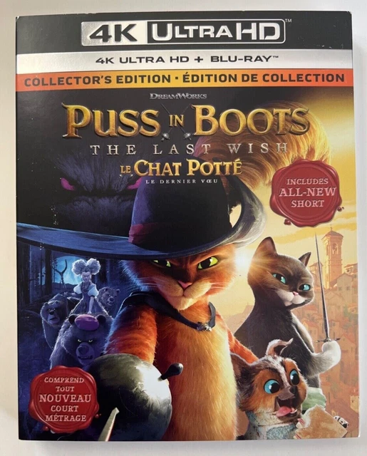 PUSS IN BOOTS The Last Wish (4k UHD + Blu-ray, Brand New & Sealed) $21.