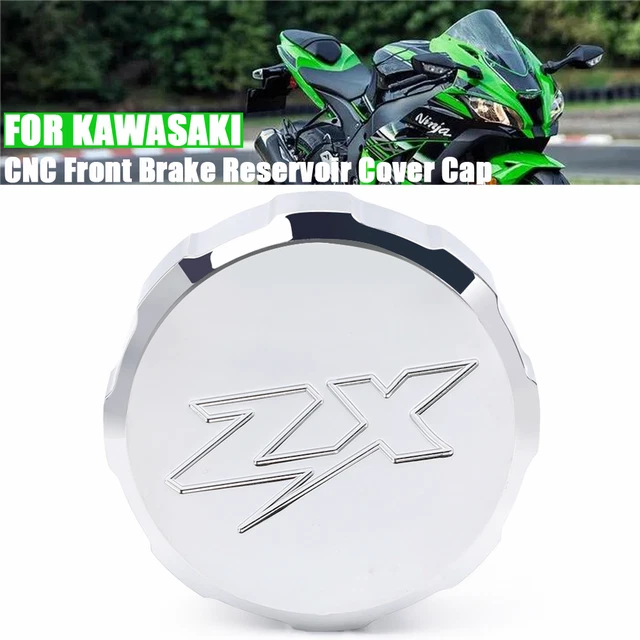 Front Brake Reservoir Cover Cap For KAWASAKI NINJA ZX6R ZX6RR ZX10R ZX7R ZX14R