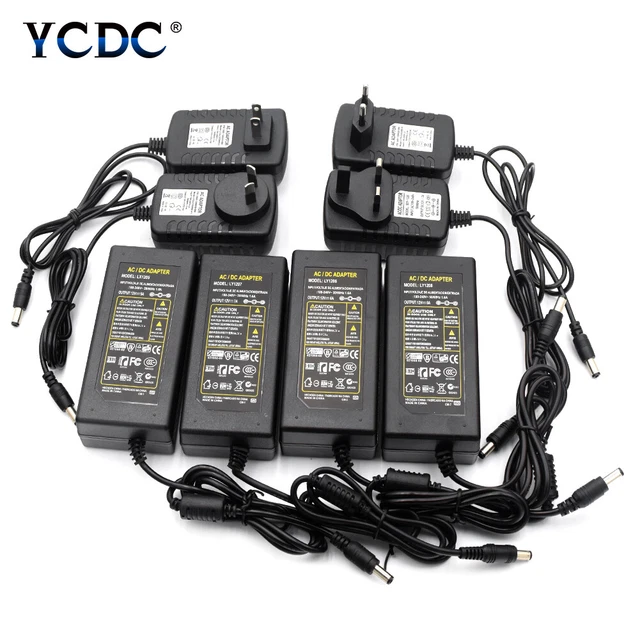 Alimentatore AC DC 12V 300mA-1A Switching, Adattatore Universale 100-240V