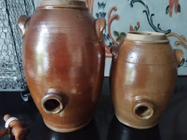 vinaigrier grès verni au sel 3 litres poterie renault