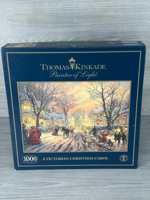 VICTORIAN CHRISTMAS CAROL 1000 Piece Puzzle - Complete - Thomas Kinkade ...
