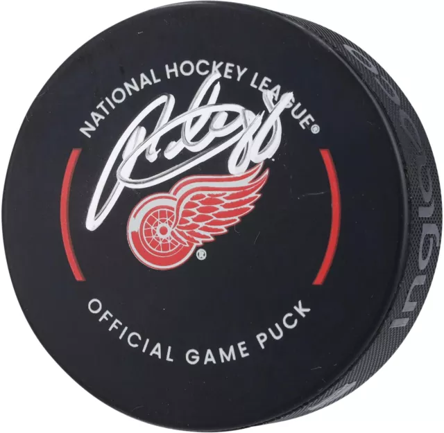 Patrick Kane Detroit Red Wings Autographed Official Game Puck