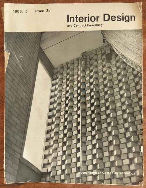INTERIOR DESIGN & Contract Furnishing Magazine (Sept/Oct 1963) EUR 35 ...