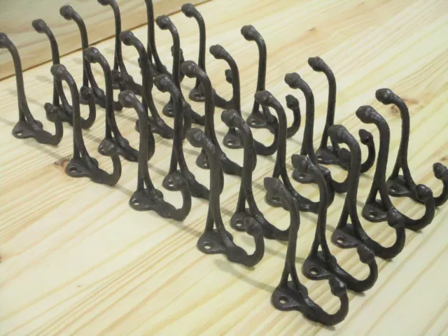 25 Rustic Coat Hooks Hat Entry Way Hall Tree Keys Storage Organization Cast Iron