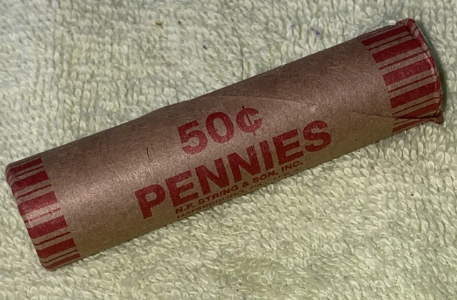 1 US Lincoln Wheat Cent 1C Penny Roll 1911-S/1909 VDB (50 Coins) 40%+ Pre-1940 3