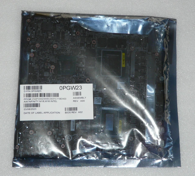 NEW GENUINE ALIENWARE M18 R1 MOTHERBOARD i9 13900HX 5.4GHz RTX 4080 ...