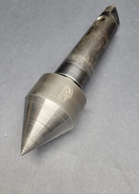 Riten 4MT Live Center & 5MT Adapter 2½" Dia. Morse Taper Machinist Turning 60°