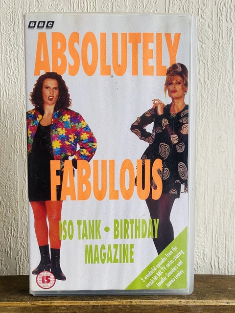 BBC ABSOLUTELY FABULOUS ISO Tank Birthday Magazine On VHS