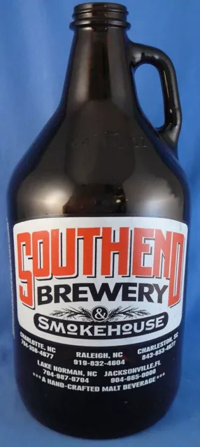 Southend brewery, Charlotte, Raleigh, NC 64 oz. Growler, Jug Beer Amber Empty