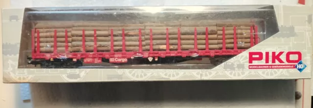 Piko HO 54332 DB-CARGO Stake Wagon Loaded with Wood Logs, Ep. V