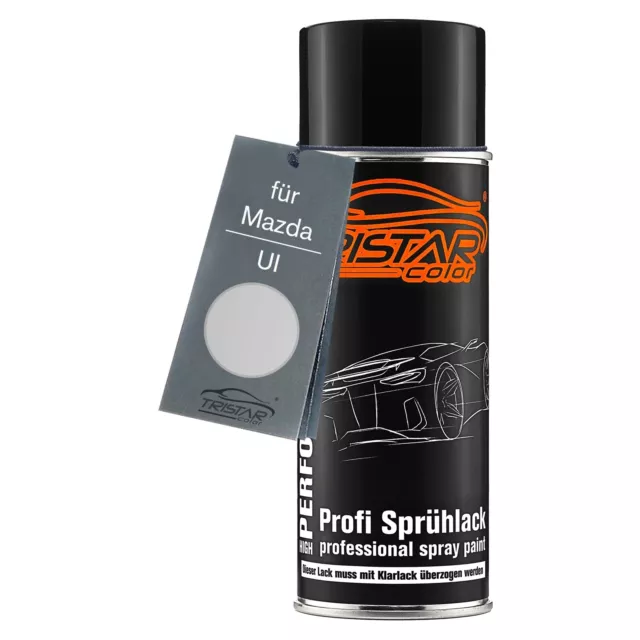 Autolack Spraydose für Mazda UI Brilliant Silver Metallic Basislack Sprühdose