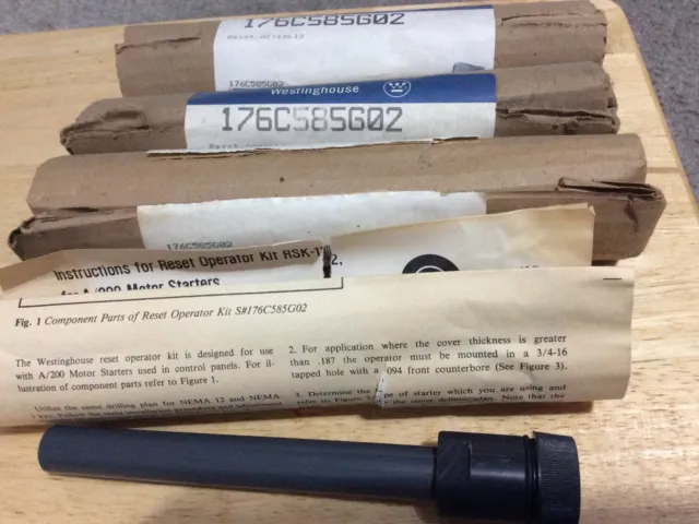 Lot Of 3 Westinghouse 176C585G02 Reset Assembly New