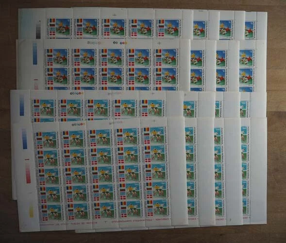 1990 Rumänien; 200 Serien Fußball-WM Italien I, **/MNH, MiNr. 4586/91, ME 960,- 2