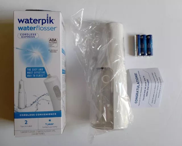 Waterpik WF-02W011 Cordless Express Acqua Spazzolino Nuovo IN Aperto Box /