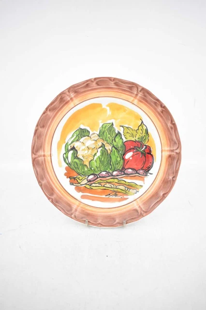 Assiette En Céramique Marocaine Peinte à La Main - Diamètre 22,5 Cm, Style Oriental, Neuf