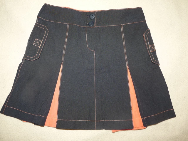 Jupe Vintage Pierre Cardin Années 70 - Taille 8 Ans, Orange, Made In France - Occasion Très Bon état