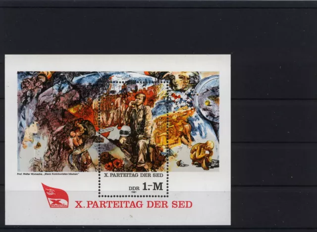 Briefmarken DDR postfrisch aus 1981 Michel 2599 Block 63