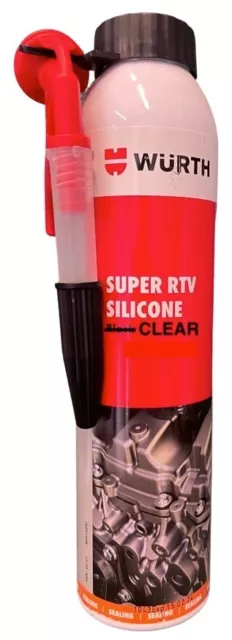 NEW Genuine WURTH Super RTV Silicone HIGH TEMPERATURE Sealant Sealer CLEAR 200ml