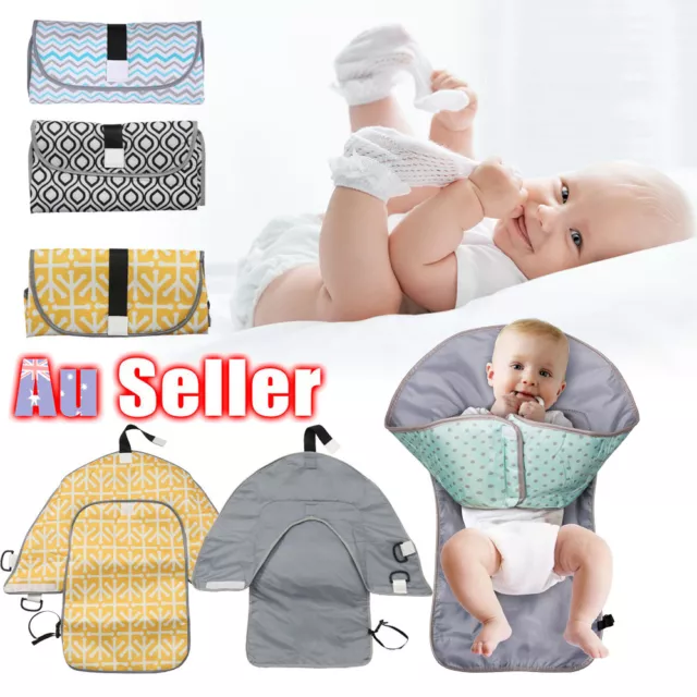 Travel Home Nappy Pad Baby Diaper Nappies Organizer Bag Changing Mat Waterproof