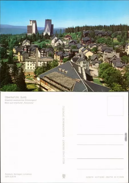 Oberhof (Thüringen) Erholungsort  zum Interhotel Panorama 1980