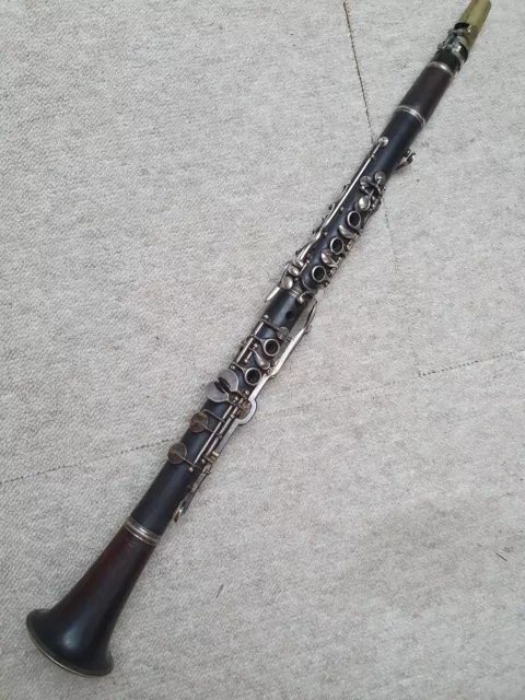 Nice old wooden Bb Clarinet 5 rings ALBERT? System