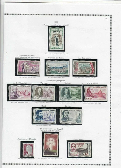france 1960 stamps page ref 19788