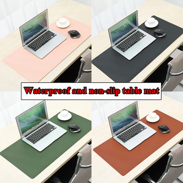 Tapis De Souris Xxl En Cuir Pu Double Face, Tapis De Bureau