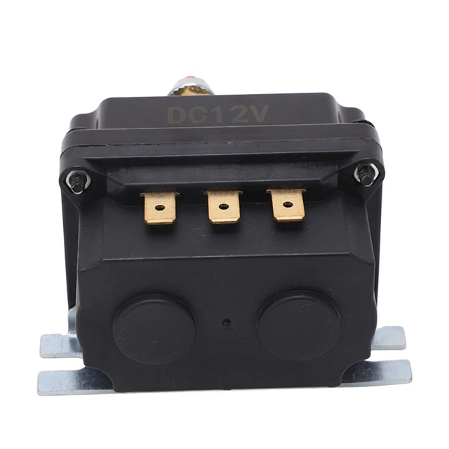 Relais Solénoïde Treuil 12V 250A Pour VTT - Étanche, Boîtier ABS, Pour Véhicules Tout-terrain, Tracteurs - 12