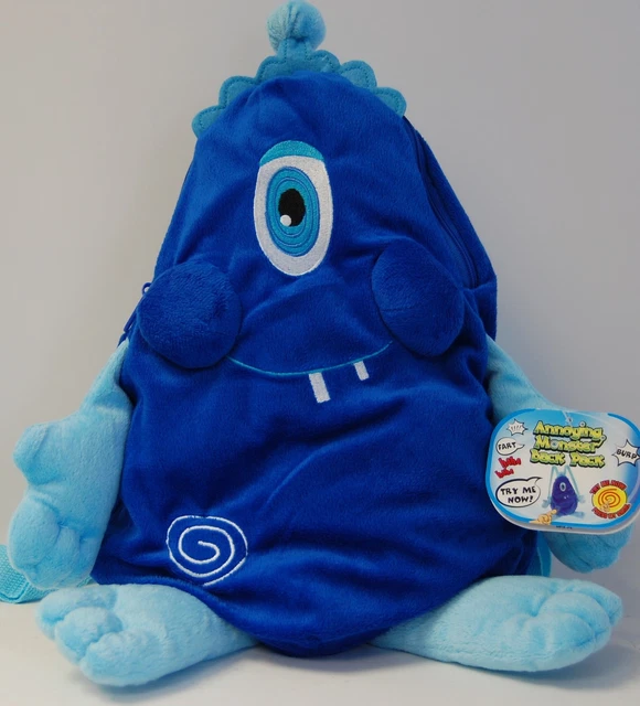 ANNOYING MONSTERS BOTHERSOME Boris Zipped Backpack with Sounds 15