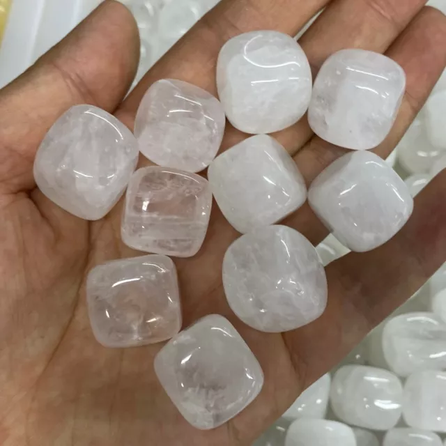 Natural clear  Quartz Crystal Tumbled Bulk Stones Gravel Reiki 10PC