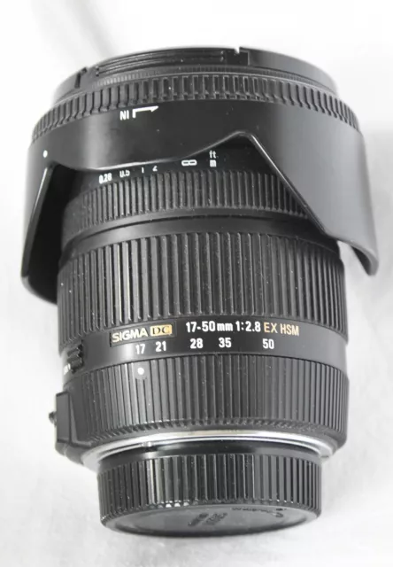 Sigma DC 17-50mm 1:2,8 EX HSM Nikon F-mount mit PCP Pro DHG  Zubehörpaket