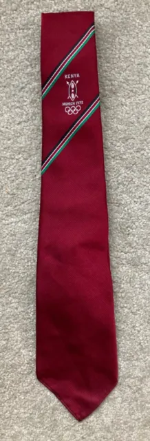 Very Rare Vintage Kenya Team Tie Munich 1972 Olympic Games