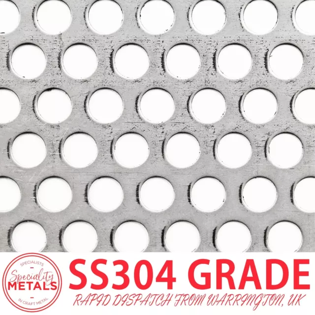 6mm Heavy Duty Round x 0.6mm Stainless Perforated Metal Rat Rodent Control Mesh