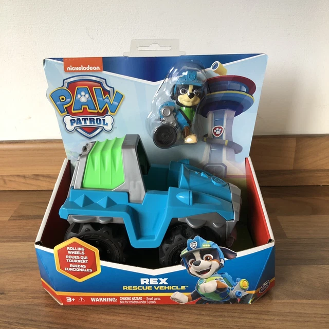 Rex Rescue Grey Rwi PAW PATROL REX Rescue Vehicle Dino Vehicle and Figure - New Sealed £11. ...