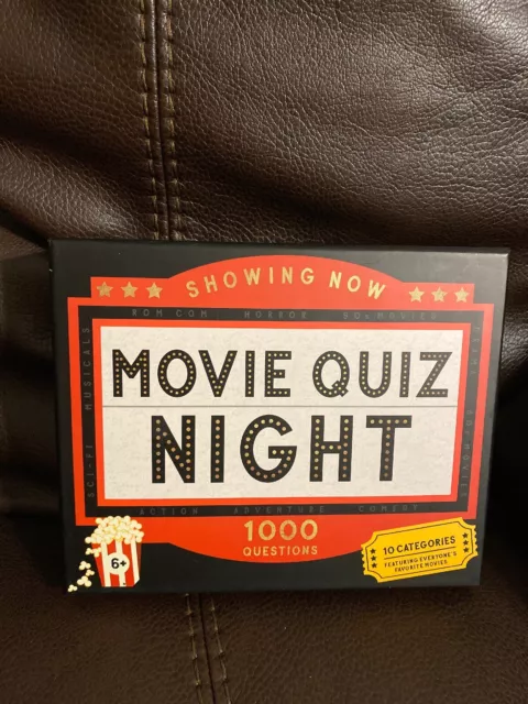 Ridley's Movie Quiz Night 1000 Questions New in Box Favorite Movies Adults