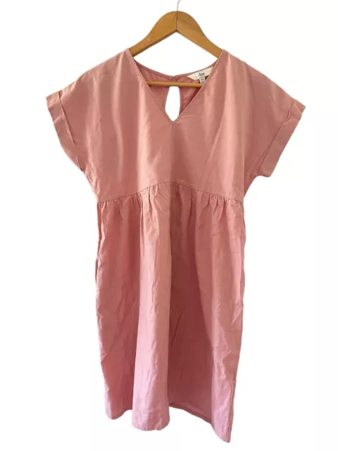 Ripe Maternity Nelly Linen Short Sleeve Dress Size XS