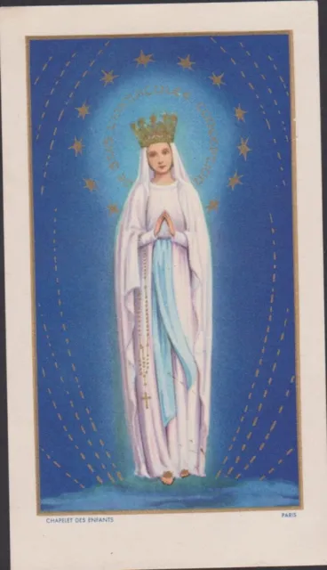 Image Pieuse Holy Card Santini Christianisme/O Marie - Chapelet Des Enfants-
