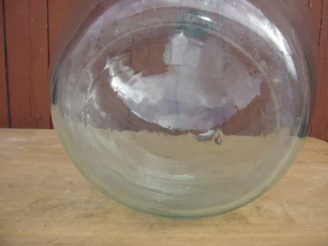Alter Weinballon Gärballon Glasflasche ca. 15 Liter Glas transparent Deko 3