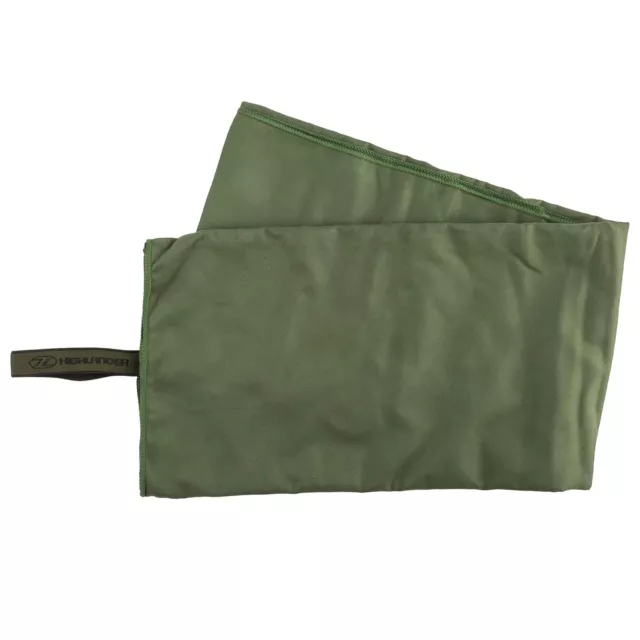 Neu Highlander Mikrofaser Handtuch oliv 85x150cm für Camping Outdoor Survival 2