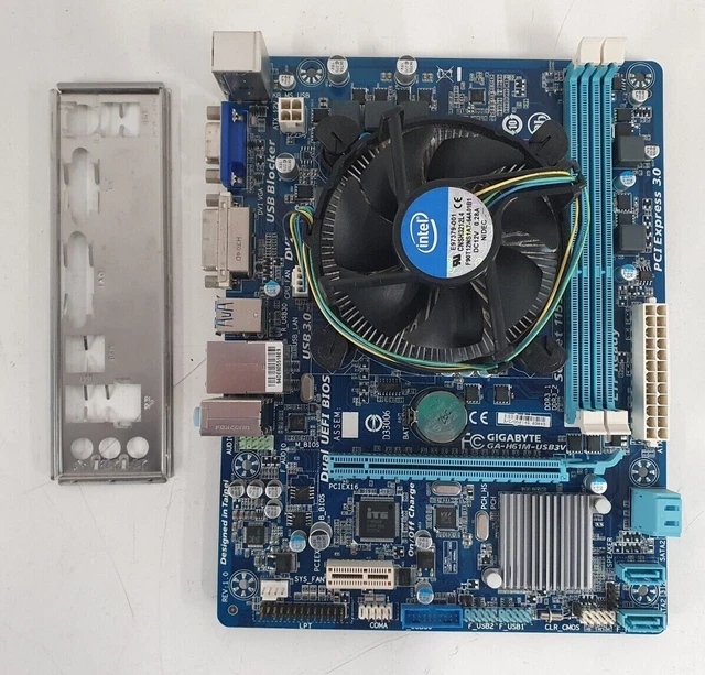 GIGABYTE GA-H61M-USB3V SOCKET LGA1155 Micro ATX Motherboard With I/O ...