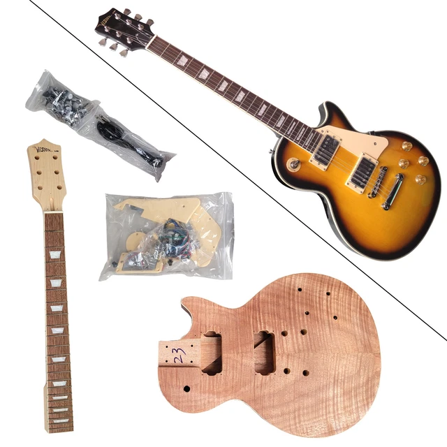 Komplettbausatz Kompletter Bausatz E Gitarre Elektro Massiv Holz Lsc Individual