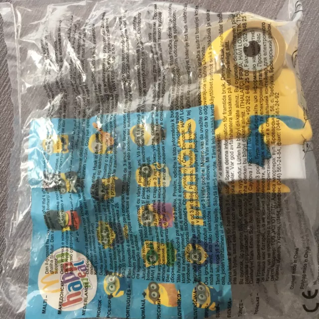 UK Mcdonalds Minion Movie 2015 Toy Figure New Sealed 7-10cm Minions